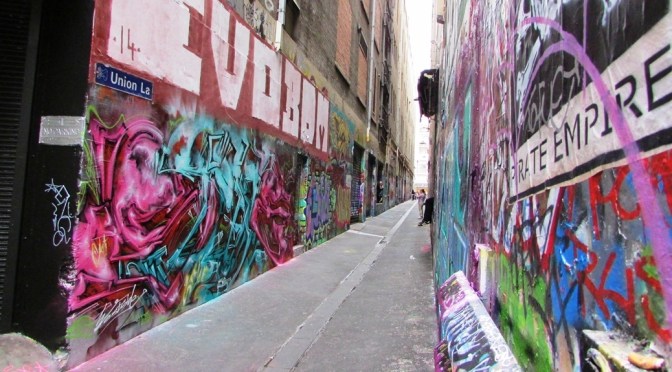 Graffiti in Union Lane Melbourne
